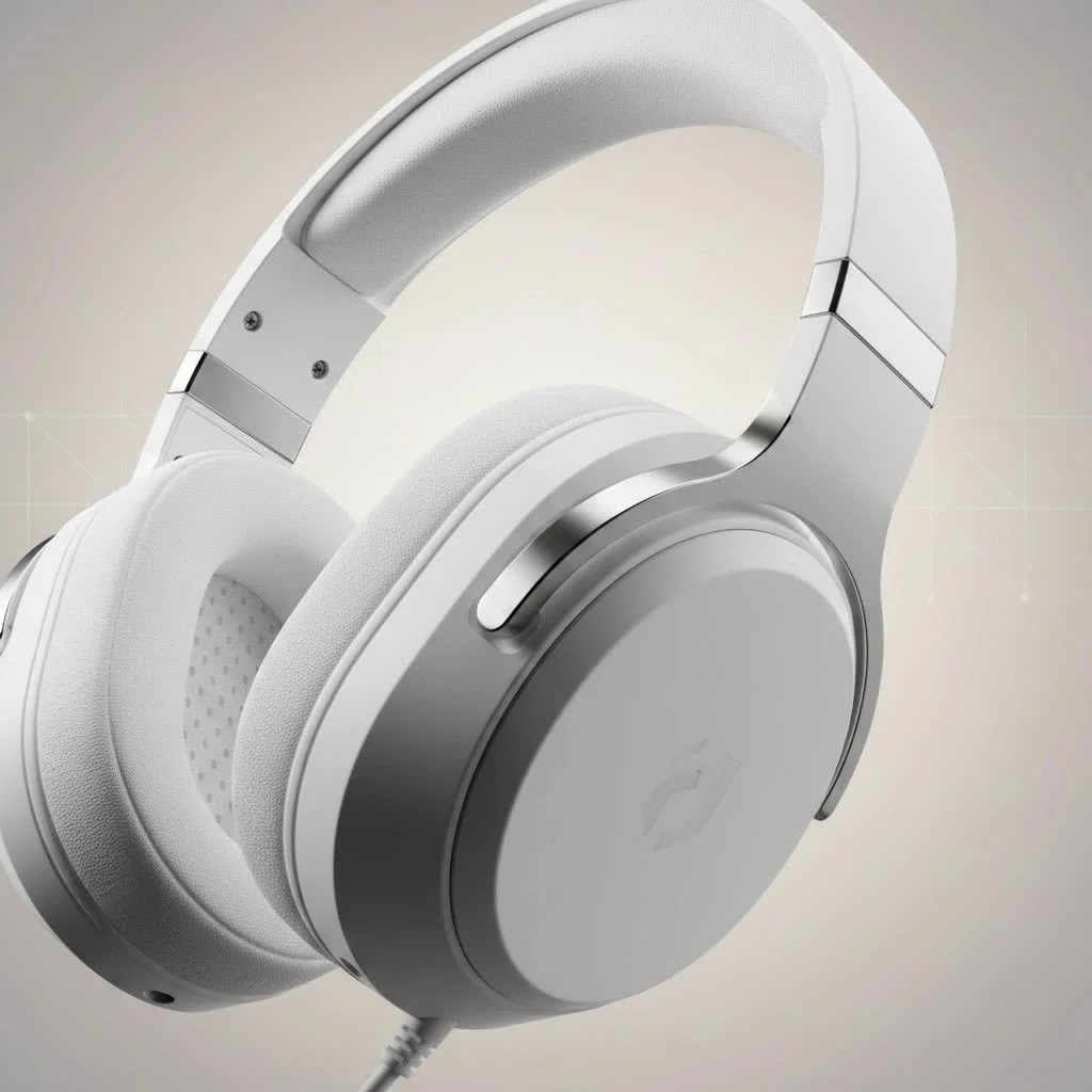 Pro gaming headset with glowing earcups