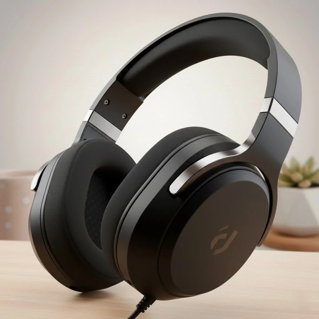 Gamer wearing a wireless gaming headset while playing on a PS4