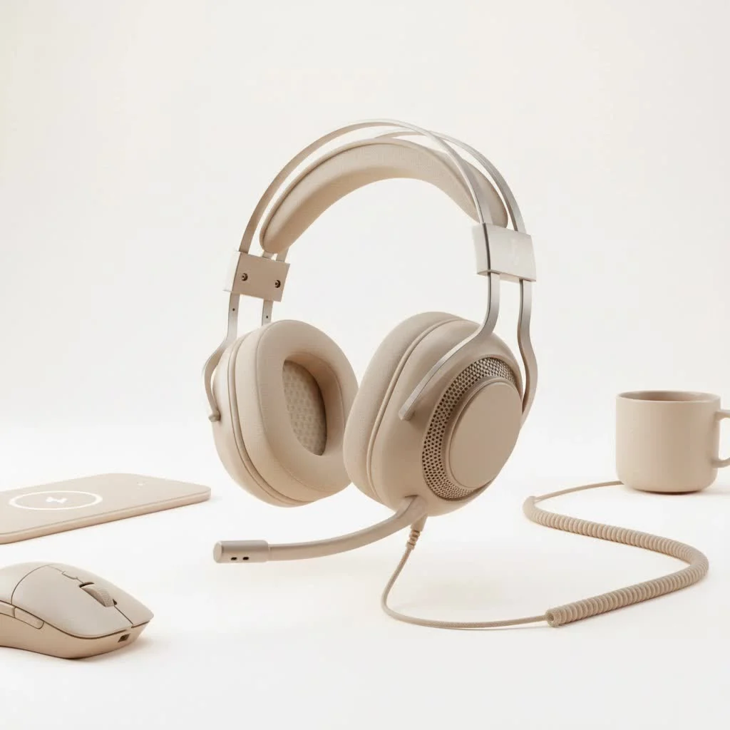 Astro A10 gaming headset on a desk