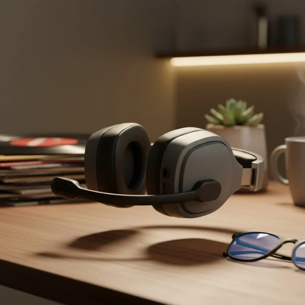 SteelSeries Arctis Nova Pro Wireless headset on a desk