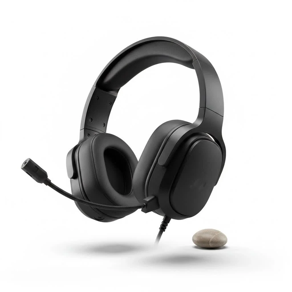 Gaming headset with a clear microphone for communication