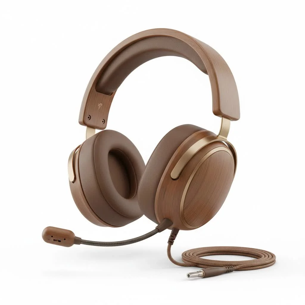 Gamer wearing a high-quality PS5 gaming headset