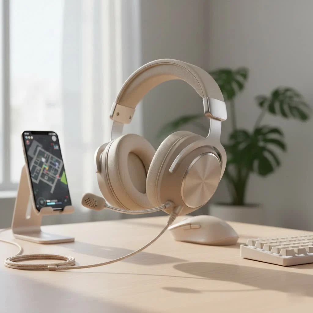 Logitech G933 wireless gaming headset on a desk